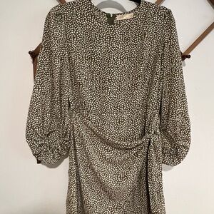 Petal & Pup Bubble Sleeve Short Wrap Dress